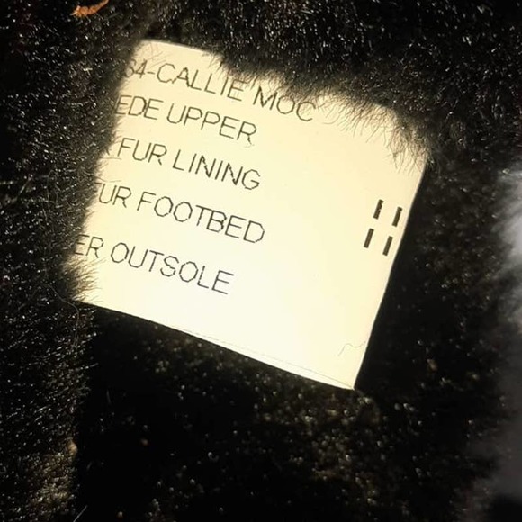 READ LAMO Callie Black Suede Faux Fur lining footbed *** LEFT MOC ONLY AMPUTEE 9 - Picture 6 of 8